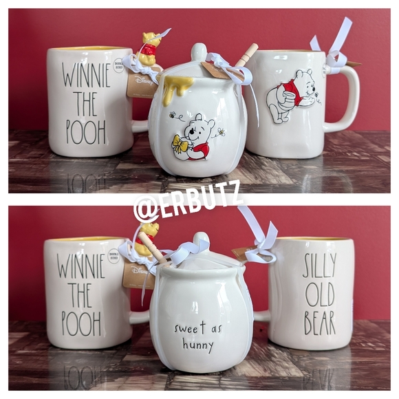 ❌SOLD❌Rae Dunn x Disney SILLY OLD BEAR 🐻 Winnie the Pooh Mug with 3D Figural - Picture 6 of 7